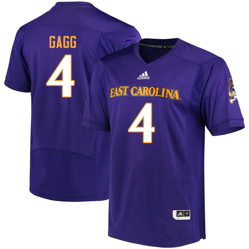 Men #4 Bryan Gagg ECU Pirates College Football Jerseys Sale-Purple - Click Image to Close